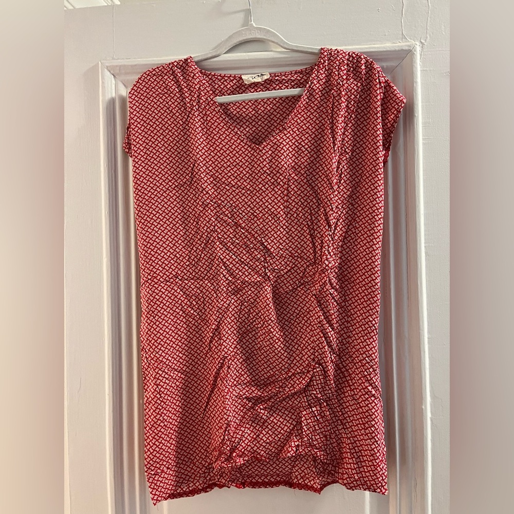 Goa Red Patterned Women's tunic